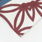 Crimson Petal Mandala Fleece Blanket (Ecke)