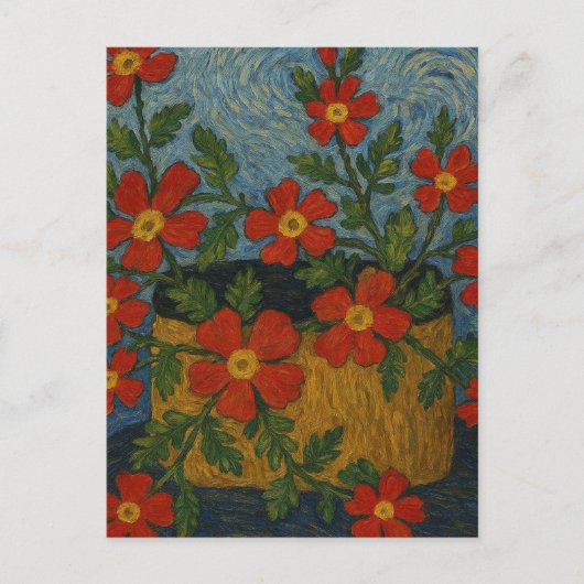 Crimson Phlox Postcard Postkarte (Vorderseite)