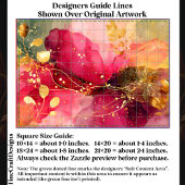 Crimson & Pink Alcohol Ink + Gold EA4R Decoupage Seidenpapier