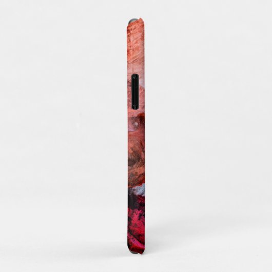 Crimson-Pinselstrich Case-Mate iPhone Hülle (Hinten/Rechts)