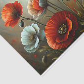 Crimson Poppy Dance Decoupage Seidenpapier (Ausschnitt)