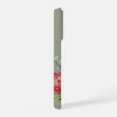 Crimson Protea Bouquet Watercolor iPhone Hülle (Rechte Seite)