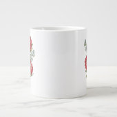 Crimson Protea Bouquet Watercolor Jumbo-Tasse (Vorderseite)