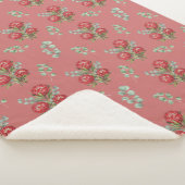 Crimson Protea Bouquet Watercolor Sherpadecke (3/4)