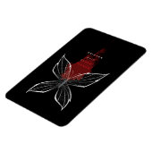 Crimson Rain Gesuchte Blume Wraith Butterfly Magnet (Linke Seite)
