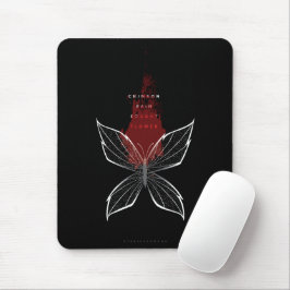 Crimson Rain Gesuchte Blume Wraith Butterfly Mousepad
