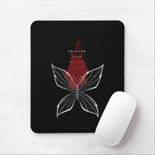 Crimson Rain Gesuchte Blume Wraith Butterfly Mousepad