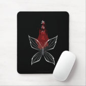 Crimson Rain Gesuchte Blume Wraith Butterfly Mousepad (Mit Mouse)