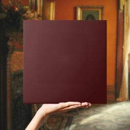 Crimson Red Brown Solid Color Tile Fliese