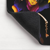 Crimson Red Cat und Navy Blue Grim Sensenmann Cat Mousepad (Ecke)