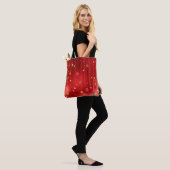 Crimson Red Christmas Celebration Time Tote Tasche (Am Model)