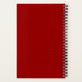 Crimson Red Classic Monogram Notizblock (Rückseite)