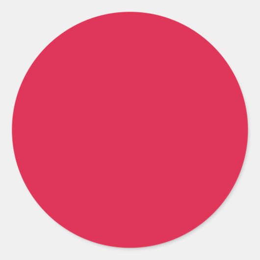 Crimson Red Custom Circle Aufkleber (Vorderseite)