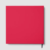 Crimson Red Custom Guest Book Gästebuch (Rückseite)