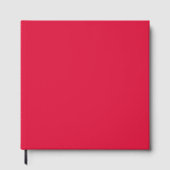 Crimson Red Custom Guest Book Gästebuch (Vorderseite)