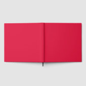Crimson Red Custom Guest Book Gästebuch (Voll)