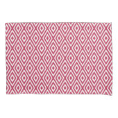 Crimson Red Geometric Muster Kissenbezug (Vorderseite-Links)