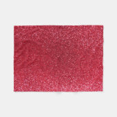 Crimson Red Glitzer Fleecedecke (Vorderseite (Horizontal))