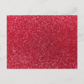 Crimson Red Glitzer Postkarte (Vorderseite)