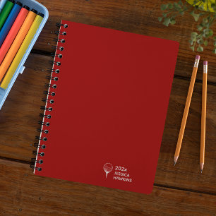 Crimson Red Golf T-Shirt Personal 2024 Weekly Planer