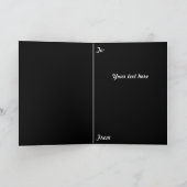 Crimson Red Grim Sensenmann Cat Karte (Innenseite)