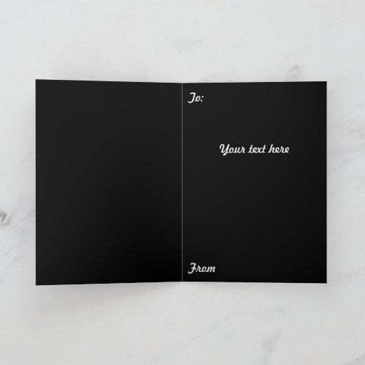 Crimson Red Grim Sensenmann Cat Karte (Innenseite)