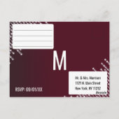 Crimson Red Hanging Diamond Lights UAWG Postkarte (Rückseite)