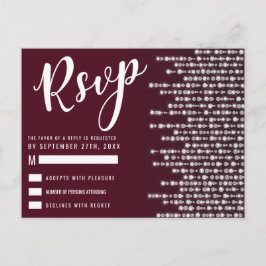 Crimson Red Hanging Diamond Lights UAWG Postkarte