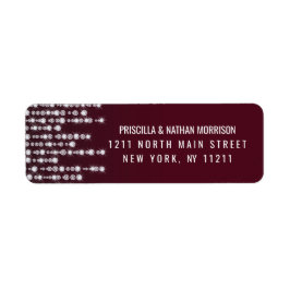 Crimson Red Hanging Diamond Lights Wedding