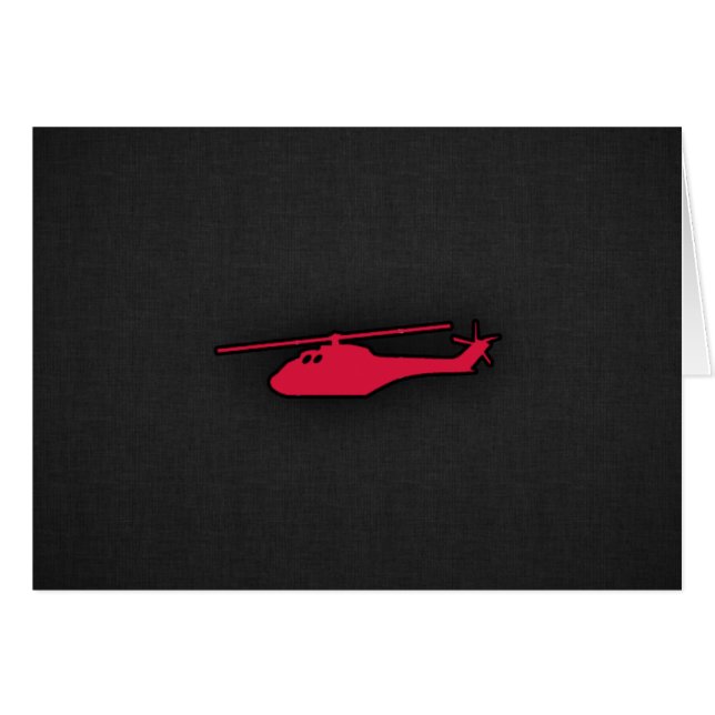 Crimson Red Helicopter (Vorderseite (Horizontal))