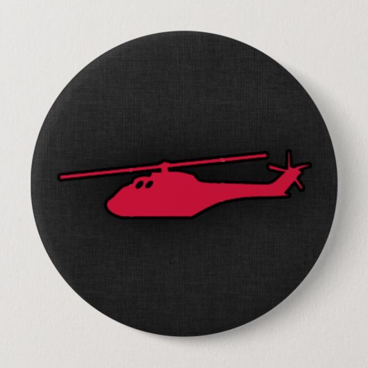 Crimson Red Helicopter Button (Vorderseite)