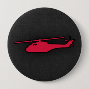 Crimson Red Helicopter Button