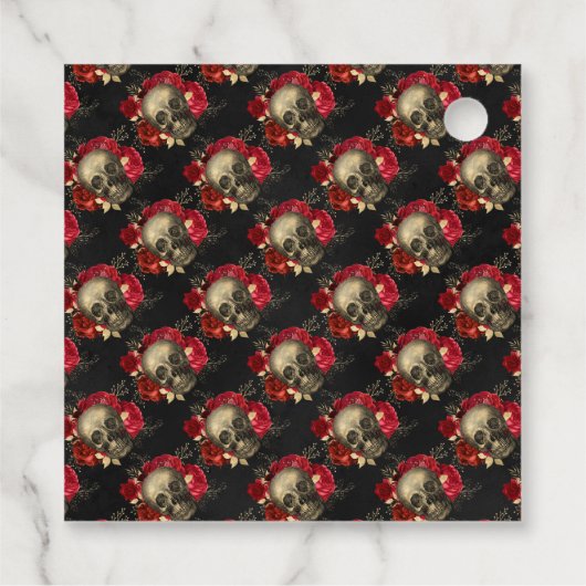 Crimson Red Hexch Geschenkanhänger (Rückseite)