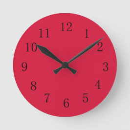 Crimson Red Kitchen Wall Clock Runde Wanduhr