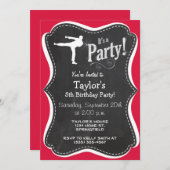 Crimson Red Martial Arts Einladung (Vorne/Hinten)