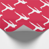 Crimson Red Martial Arts Geschenkpapier (Ecke)