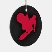 Crimson Red Motocross Keramikornament (Rechts)