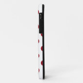 Crimson Red Polka Dots Circles Case-Mate iPhone Hülle (Hinten/Links)