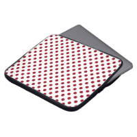 Crimson Red Polka Dots Circles
