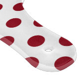 Crimson Red Polka Dots Circles Schneidebrett (Ecke)