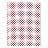 Crimson Red Polka Dots Circles Tischdecke (Vorderseite)
