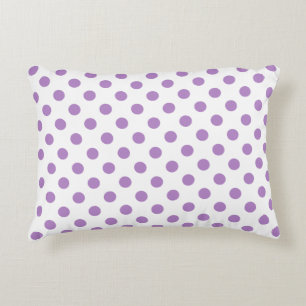 Crimson Red Polka Dots Circles Zierkissen