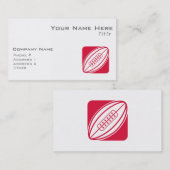 Crimson Red Rugby Visitenkarte (Vorne/Hinten)