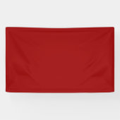 Crimson Red Solid Color Banner (Horizontal)