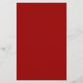 Crimson Red Solid Color Briefpapier (Rückseite)