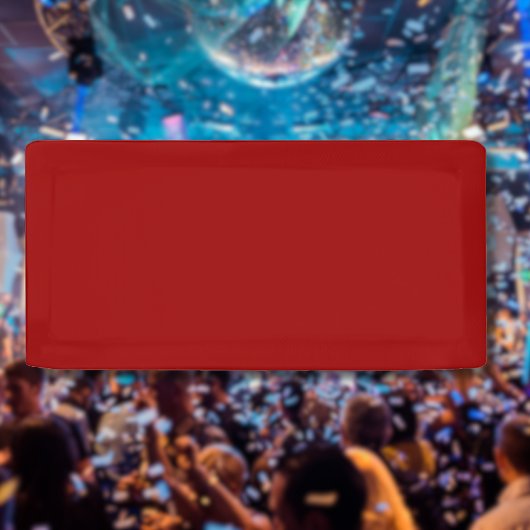 Crimson Red Solid Color | Classic | elegant Banner