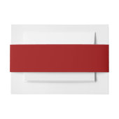 Crimson Red Solid Color | Classic | elegant Einladungsbanderole (Vorderseite Beispiel)