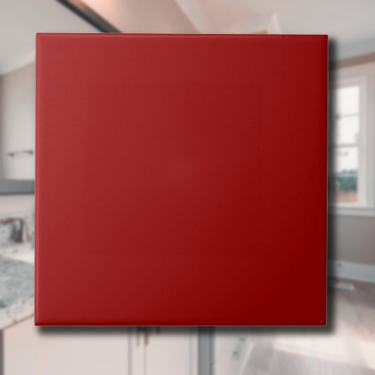 Crimson Red Solid Color | Classic | elegant Fliese