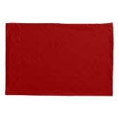 Crimson Red Solid Color | Classic | elegant Kissenbezug (Rückseite)