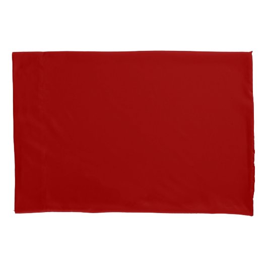 Crimson Red Solid Color | Classic | elegant Kissenbezug (Vorderseite)
